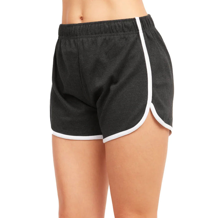 Women's Workout Gym Shorts Lounge Walking Yoga Active Athletic Apparel Black