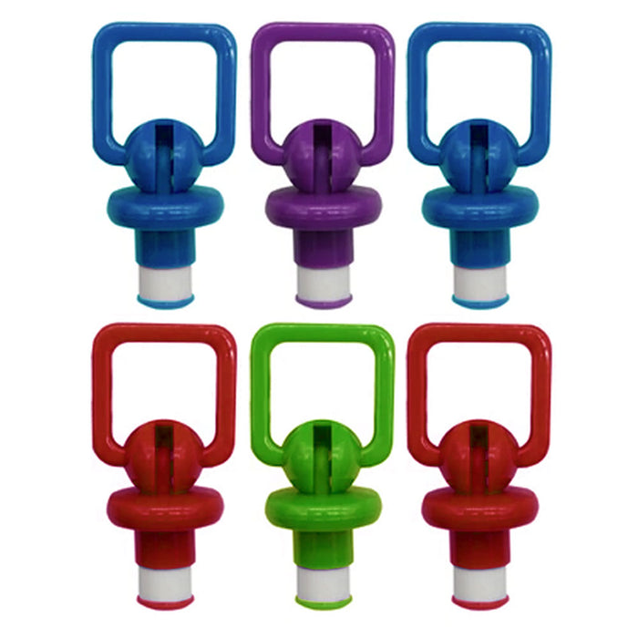 6 Pc Wine Bottle Stopper Keep Fresh Saver Silicone Plug Champagne Cork Sealer