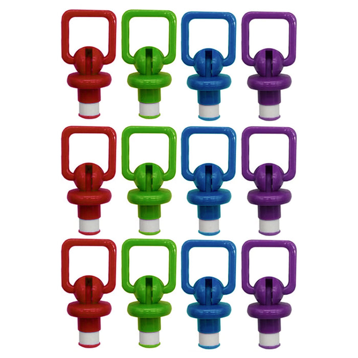 12 Pc Wine Bottle Stopper Vacuum Sealer Cork Saver Silicone Plug Champagne Beer