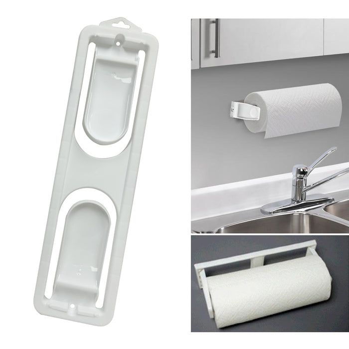 1 Paper Towel Roll Holder Dispenser Wall Mount Cabinet Kitchen Houseware Plastic