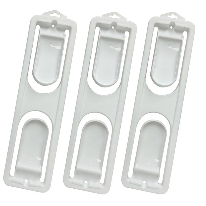 3 Paper Tower Roll Holder Durable Plastic Wall Mount Design Screw 13 5/16" Home