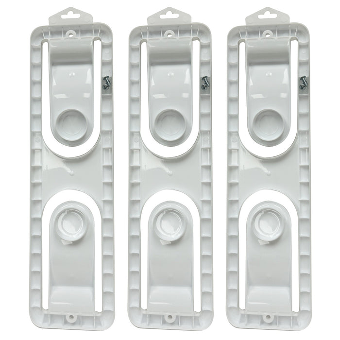 3 Paper Tower Roll Holder Durable Plastic Wall Mount Design Screw 13 5/16" Home