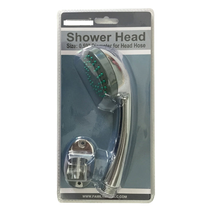 1 Shower Head Set Wall Mount Hose Nozzle Handheld Spray Showerhead Bath Chrome