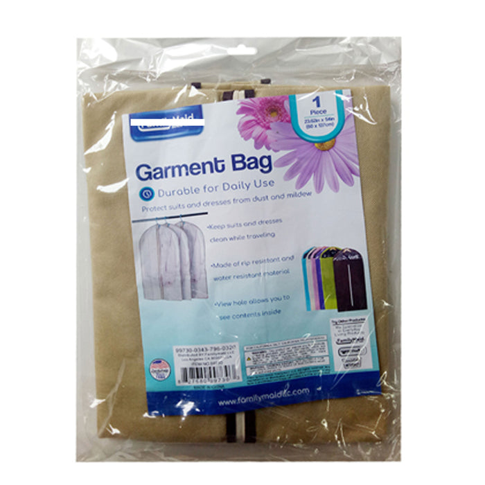 1 Pc Hanging Garment Bags for Storage Travel Suit Bag Dress Shirt Coat 54 Inch