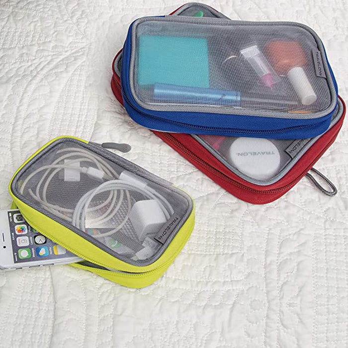 Travelon Set 3 Travel Packing Squares Cubes Organizers Makeup Toiletry Case Bag