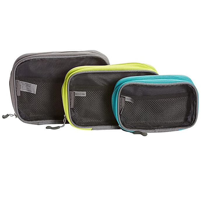3 Pc Travelon Travel Packing Squares Cubes Toiletry Organizers Makeup Case Bag