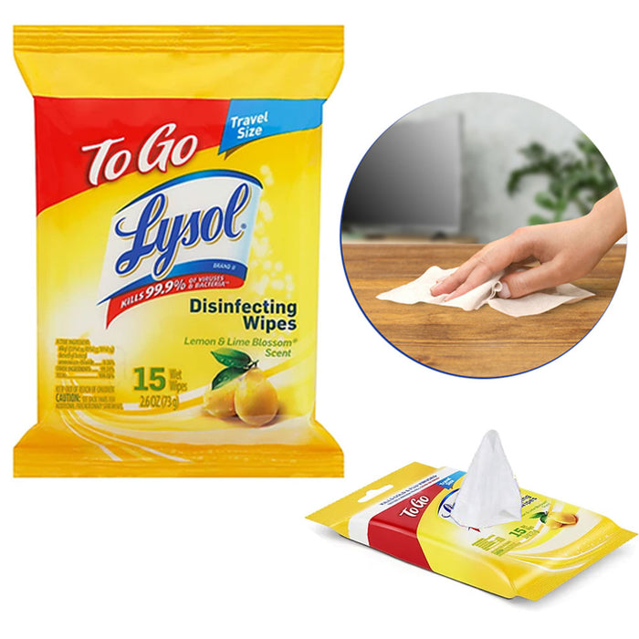 180 Ct Lysol Disinfecting Wipes Surface Cleaning Disposable Towelettes Sanitize
