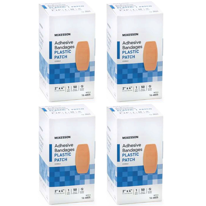 200 Ct Large Adhesive Bandages 2"X4" Plastic Patch First Aid Sterile Dressing