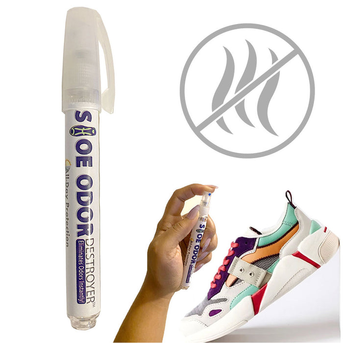 1 Shoe Odor Destroyer Spray Pens Deodorizing Eliminator Aroma Neutralizer 0.4oz