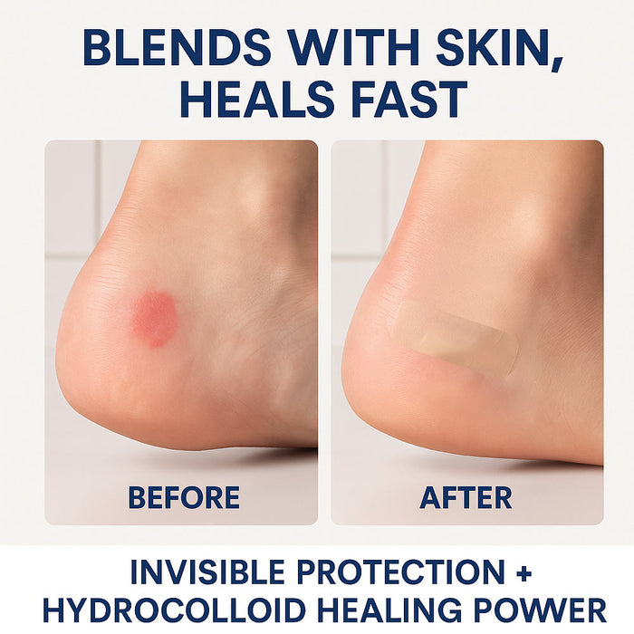 50ct Blister Bandages Waterproof Cushioning Hydrocolloid Pad Foot Toe Heel Scrap