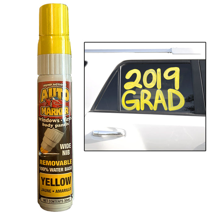 1 Pc Jumbo Yellow Window Markers Paint Pen Glass Erasable Washable Cel —  AllTopBargains