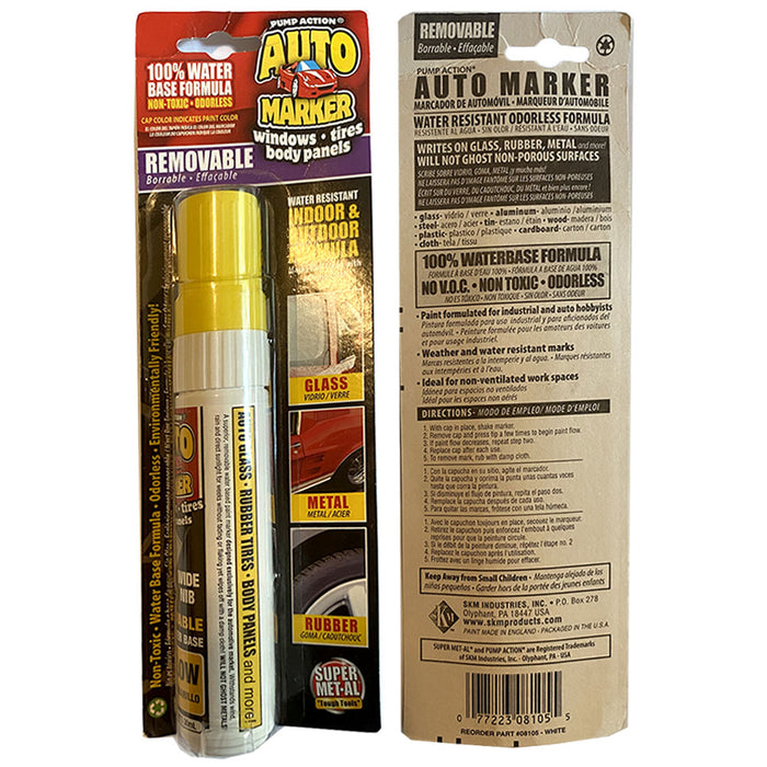 1 Pc Jumbo Yellow Window Markers Paint Pen Glass Erasable Washable Celebration