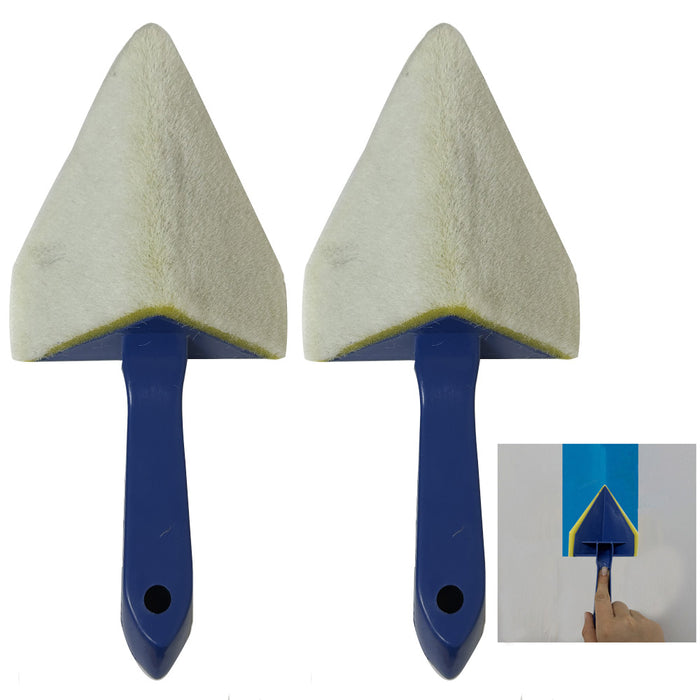 2 Corner Paint Brush Angle Clean Edge Painting House Wall Trim Professional Blue