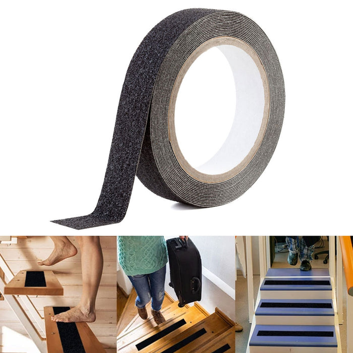 1 Roll Anti Slip Tape Non Skid Adhesive 196.9"L Abrasive Sticker Tread Stairs