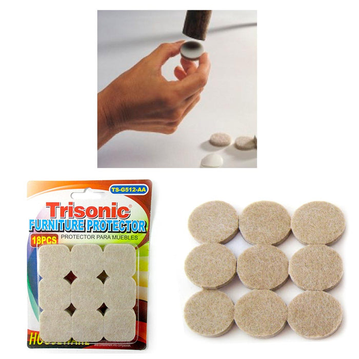 36 Anti Skid Furniture Protection Felt Pad Self Adhesive Floor Scratch Protector