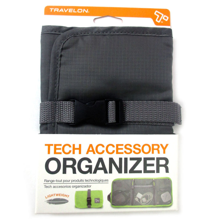 Travelon Tech Accessory Organizer Charger Cord Electronics Gadget Bag Cable Wire