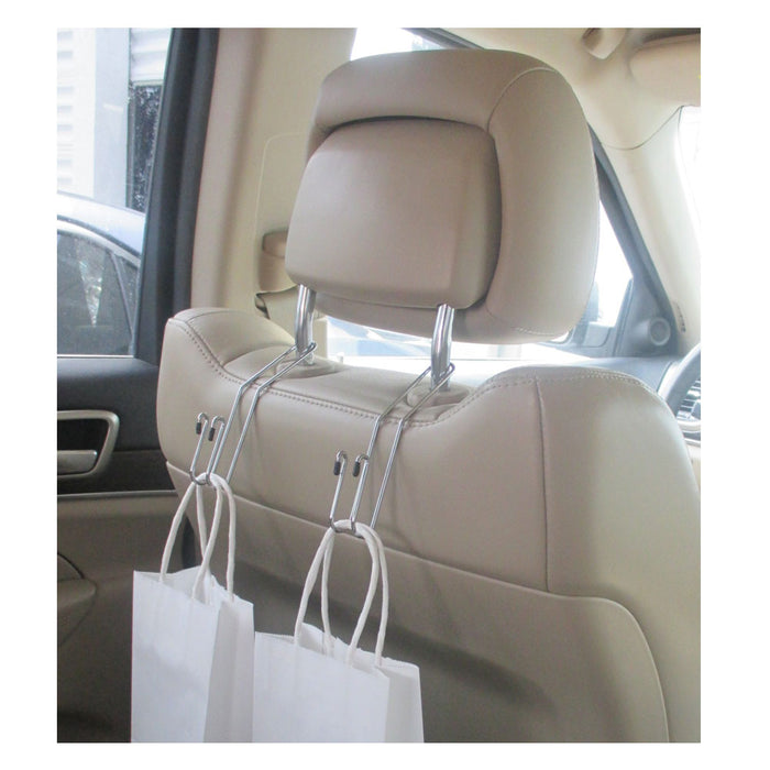2 Universal Car Back Seat Headrest Hanger Holder Hooks Bag Purse Organizer SUV
