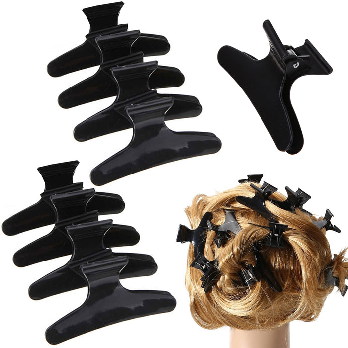 16 Pc Butterfly Clips Salon Hair Styling Wave Curls Hairdressing Part Sectioning