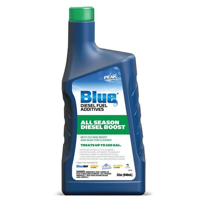 1 Peak Blue 32oz Liquid All Season Cetane & Mileage Booster for Diesel Engines
