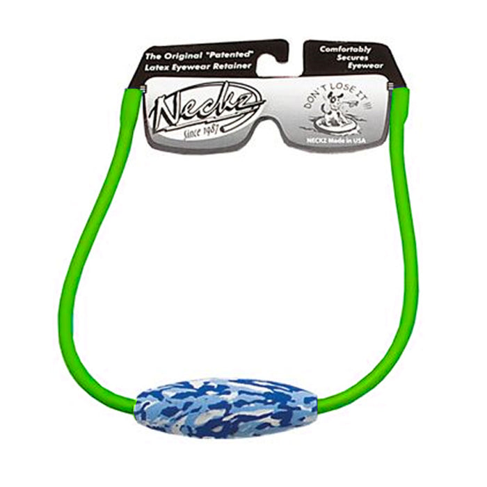 1 Neckz Neon Eyewear Sunglasses Retainer Holder w/ Blue Camo Floater Neck Strap