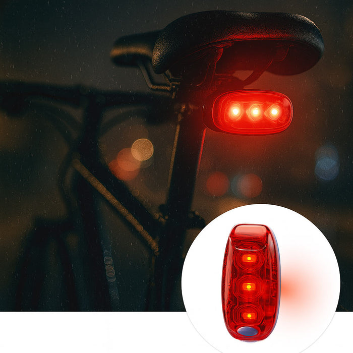2PC Bicycle Bike Rear LED Tail Lights Wireless Red Signal Lamp Flashlight Safety