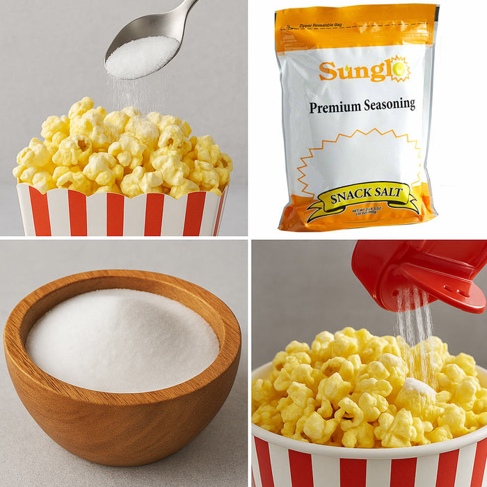 1 Sunglo Premium Snack Salt Popcorn Kernel Seasoning Fine Non-GMO 35oz Cooking