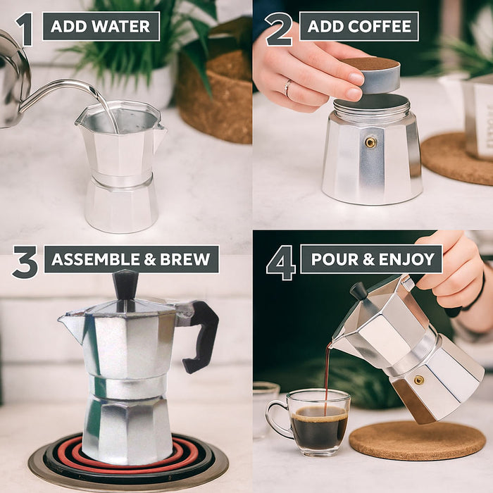 Coffee Maker Cafetera Espresso Latte Coffeemaker Expresso Mini 1 Cup Brewer Pot