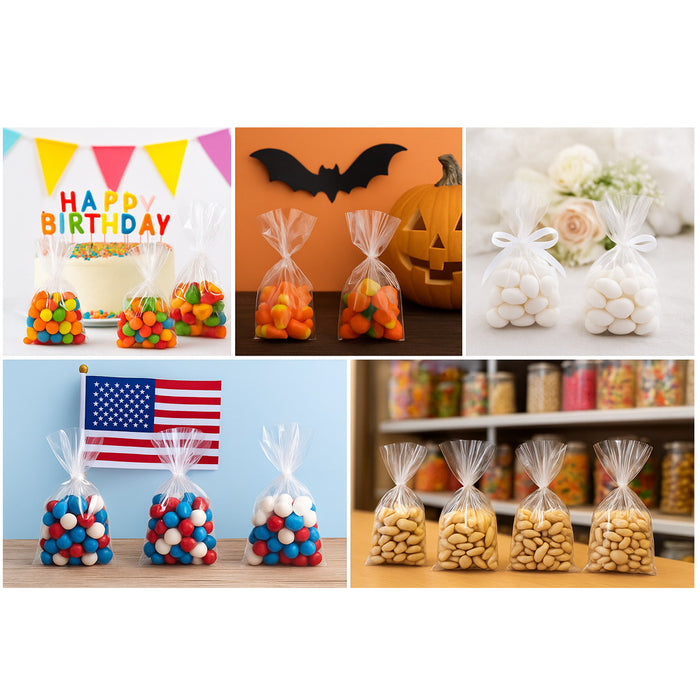 1000 Ct Clear Poly Bags Cello Treat Baggies Candy Pouch Loot Snack Nuts 3"X5.5"