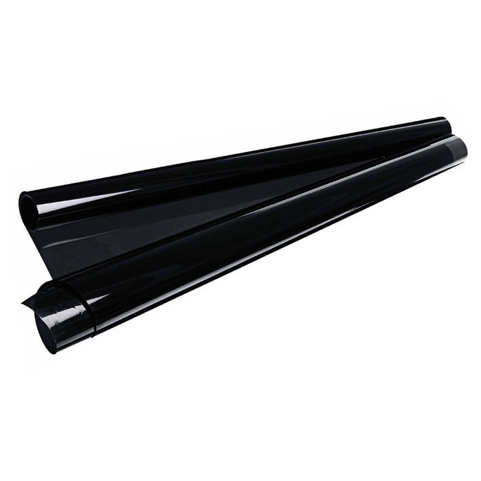 1 Roll 3% Super Dark Black Window Tint Film Privacy Heat Sun Shade Adhesive 10ft