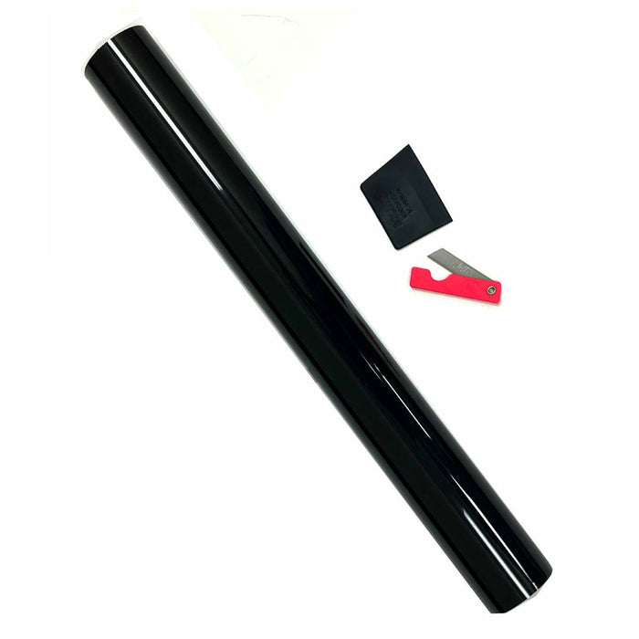 1 Roll 3% Super Dark Black Window Tint Film Privacy Heat Sun Shade Adhesive 10ft