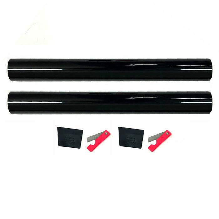 2 Roll Window Tint 3% Super Dark Black Film Privacy Heat Sun Shade Home Car 10ft