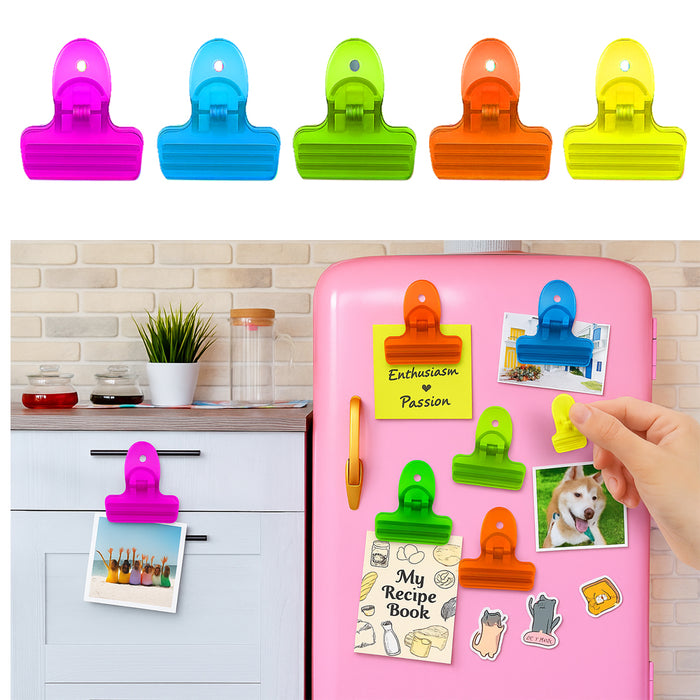 20 Pc Bag Clips Magnetic Food Storage Clamps Chip Seal Snack Multi Purpose Craft