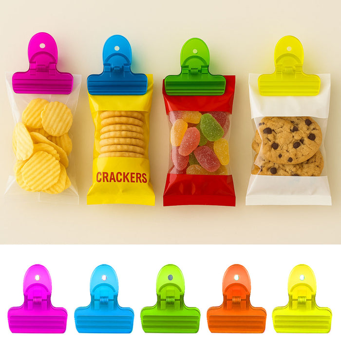 20 Pc Bag Clips Magnetic Food Storage Clamps Chip Seal Snack Multi Purpose Craft