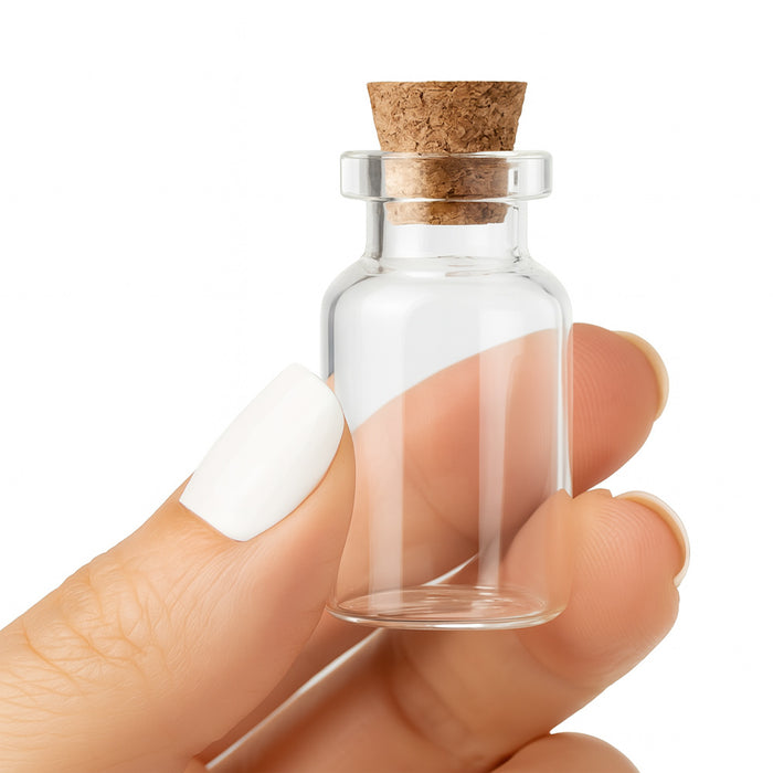 18pcs Glass Jars with Cork Lids Mini Jars 1.5ml Party Favors Crafts Baby Shower