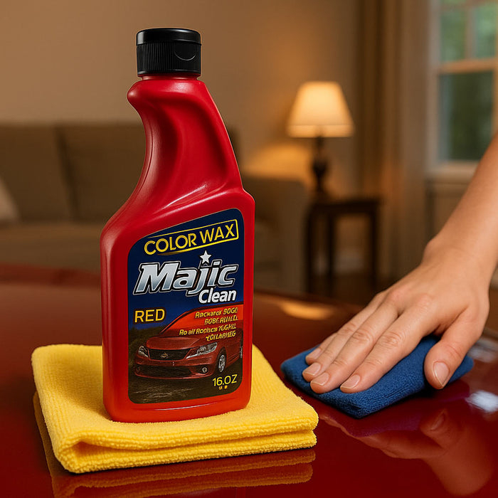 4 Bottle Majic Red Car Polish Scratch Paint Care Body Compound Polishing Auto