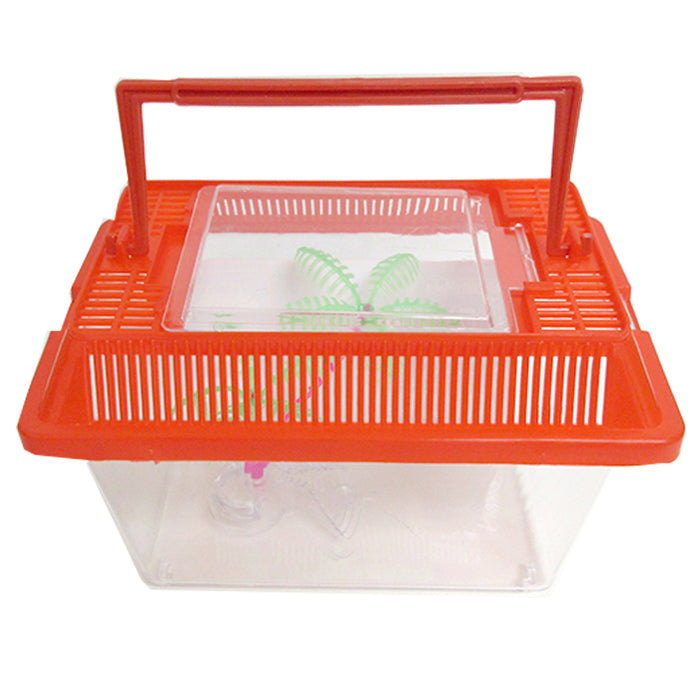 Aquarium Starter Kit Fish Tank Carrier Reptile Turtle Frog Terrarium 0.3 Gallon