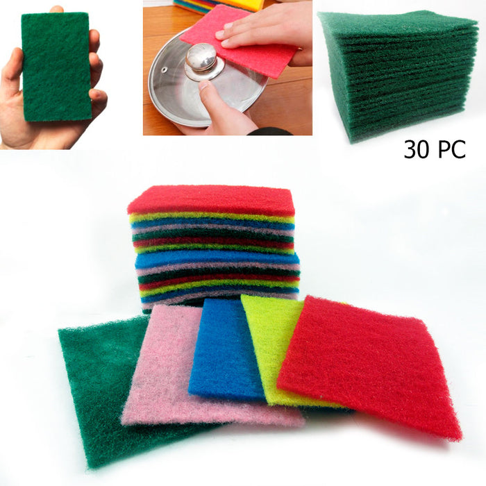 30 Ct Scouring Pads Medium Duty Home Kitchen Scour Scrub Cleanning Pad Wholesale