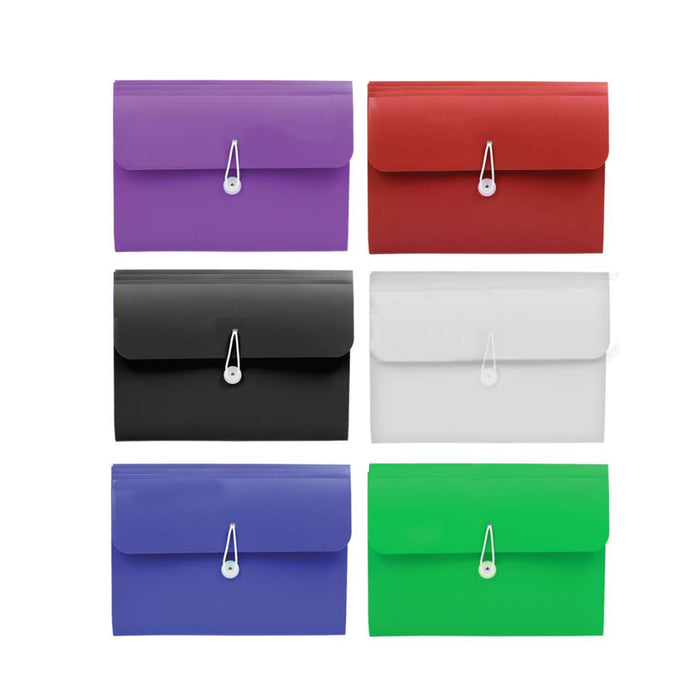 Expandable 13 Pocket File Folder Paper Organizer Accordion School Office New !