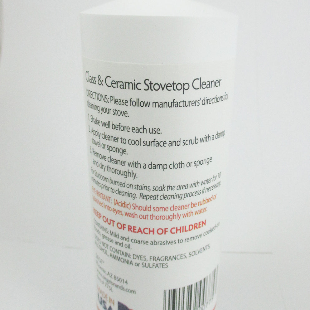 Cleaner Glass Stove Stovetop Polish Heavy Duty Cooktop Eco Friendly 12