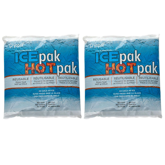 2 Reusable Ice Hot Packs Mats Cooler Injuries Pain Relief Flexible Therapy