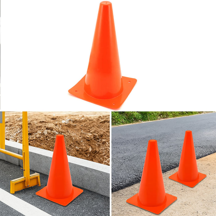 24 X Bulk Traffic Cones 12" Parking Safety Driving Practice Barrier Sport Events