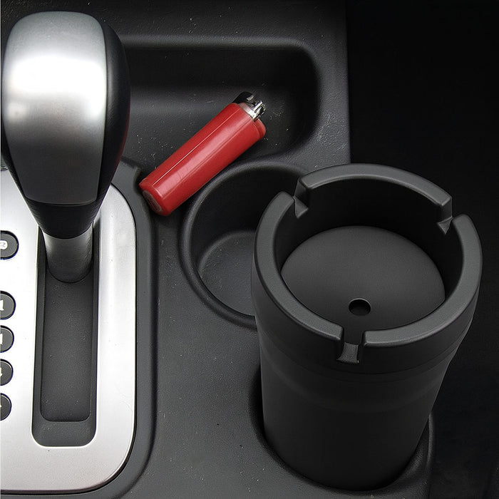 1 Butt Bucket Smokeless Ashtray Travel Auto Cigarette Odor Extinguishing Black