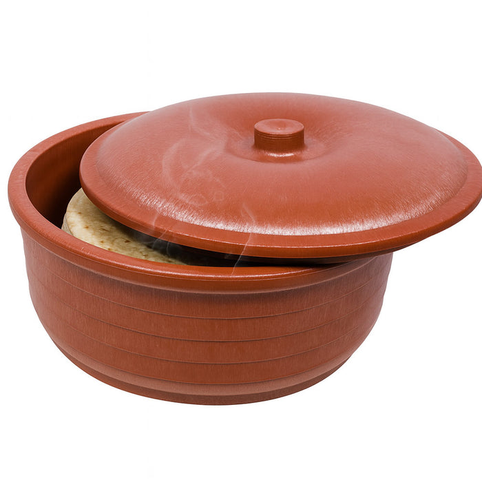 Large Mexican Tortilla Warmer Keeper Microwave Naan Pancake Pita Round 10.5" 2qt