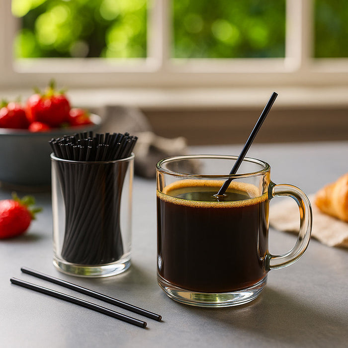 5000 Ct Coffee Stirrer Straws Bar 7" Sipper Cocktail Tea Sip Drink Mixer Bulk