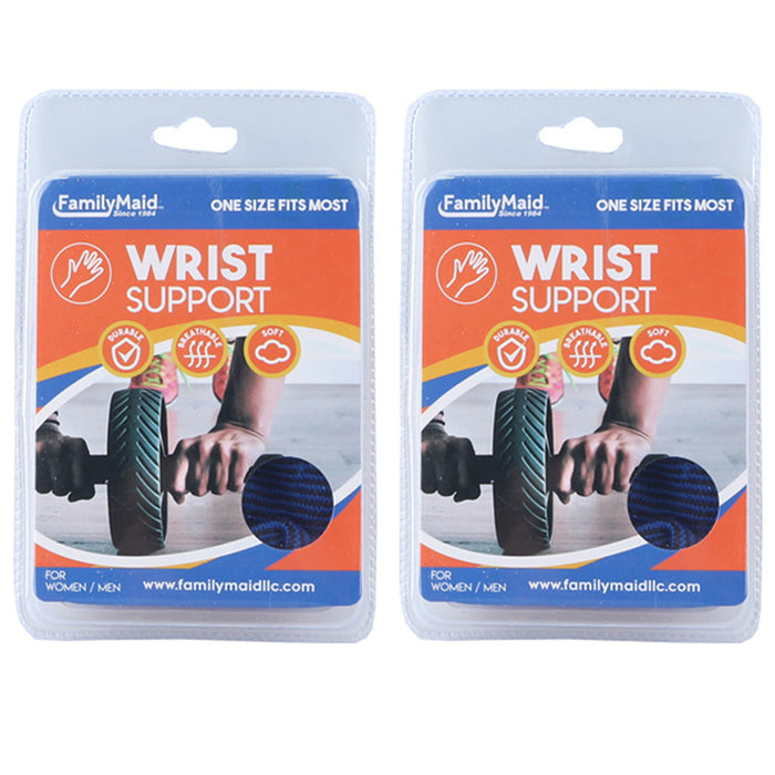2 Wrist Support Brace Palm Hand Arm Wrap Elastic Pain Relief Sports One Size