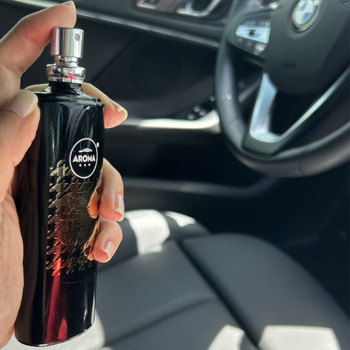 Car Perfume Gold Scent Air Freshener Luxury Odor Eliminator Spray Absorber 50ml