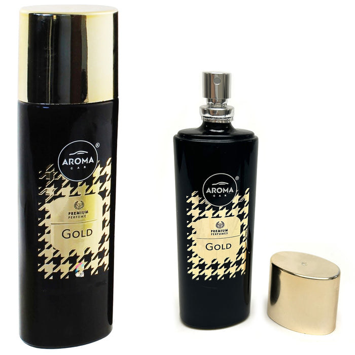 2 Gold Scent Car Air Freshener Spray Concentrated Perfume Odor Neutralizing 50ml
