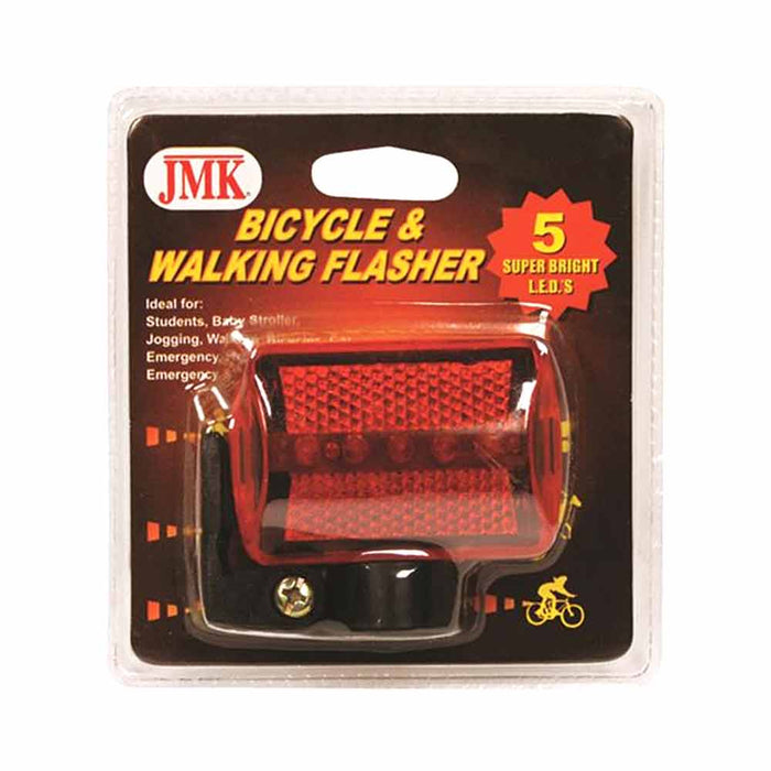 5 Led Bike Bicycle Light Blinker Flasher Safety Rear Tail Night Road Lamp Bright