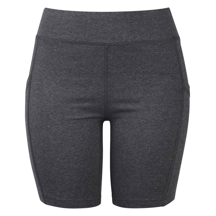 2 Women's Athletic Leggings Shorts w/ Pockets Yoga Running Exercise Gym Grey M