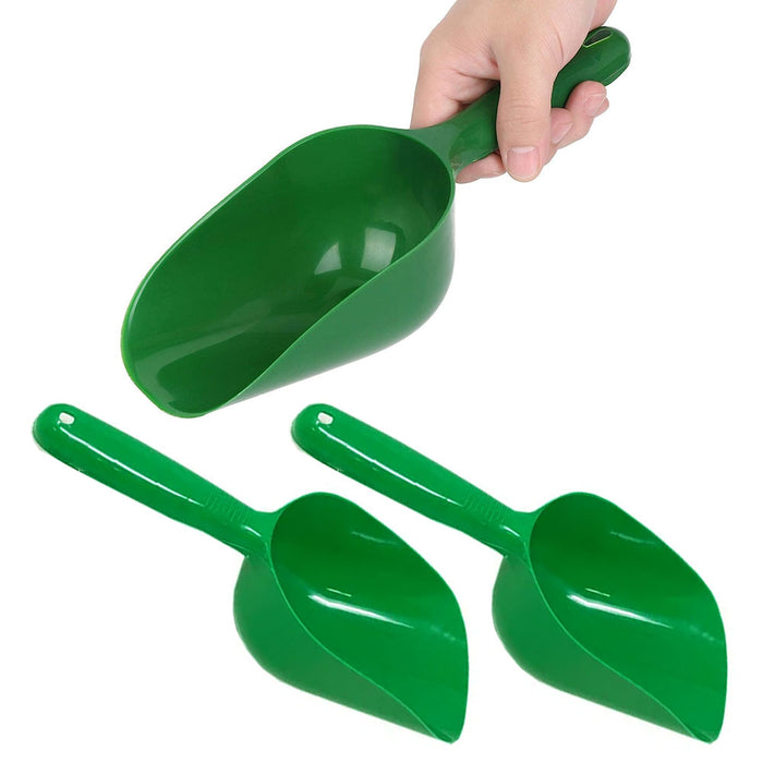 2 Plastic Shovel Garden Scoop Trowel Hand Tools Sand Scooper Lawn Gardening Soil
